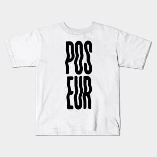 Poseur - black Kids T-Shirt